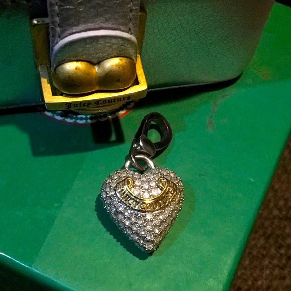 Juicy Couture charm perfect pavé puff heart - Picture 1 of 8